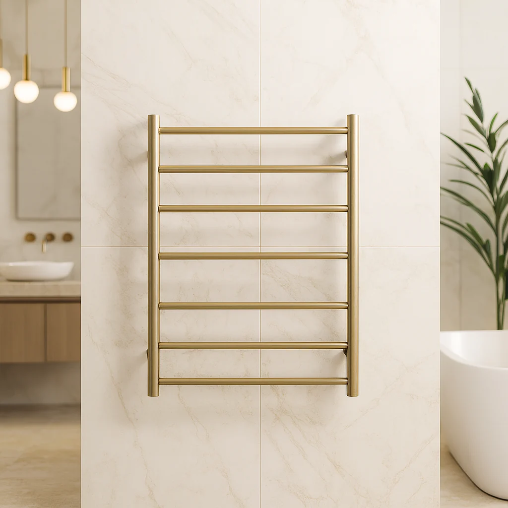 Heated towel rack