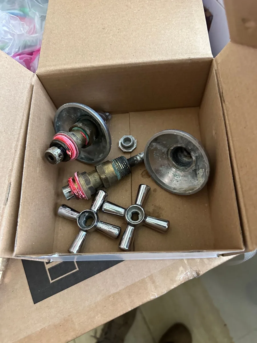 Removed shower tap components from our Rosehill plumbing job